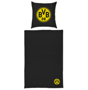 Preview: Borussia Dortmund - Wendebettwäsche Streifen 135 x 200cm